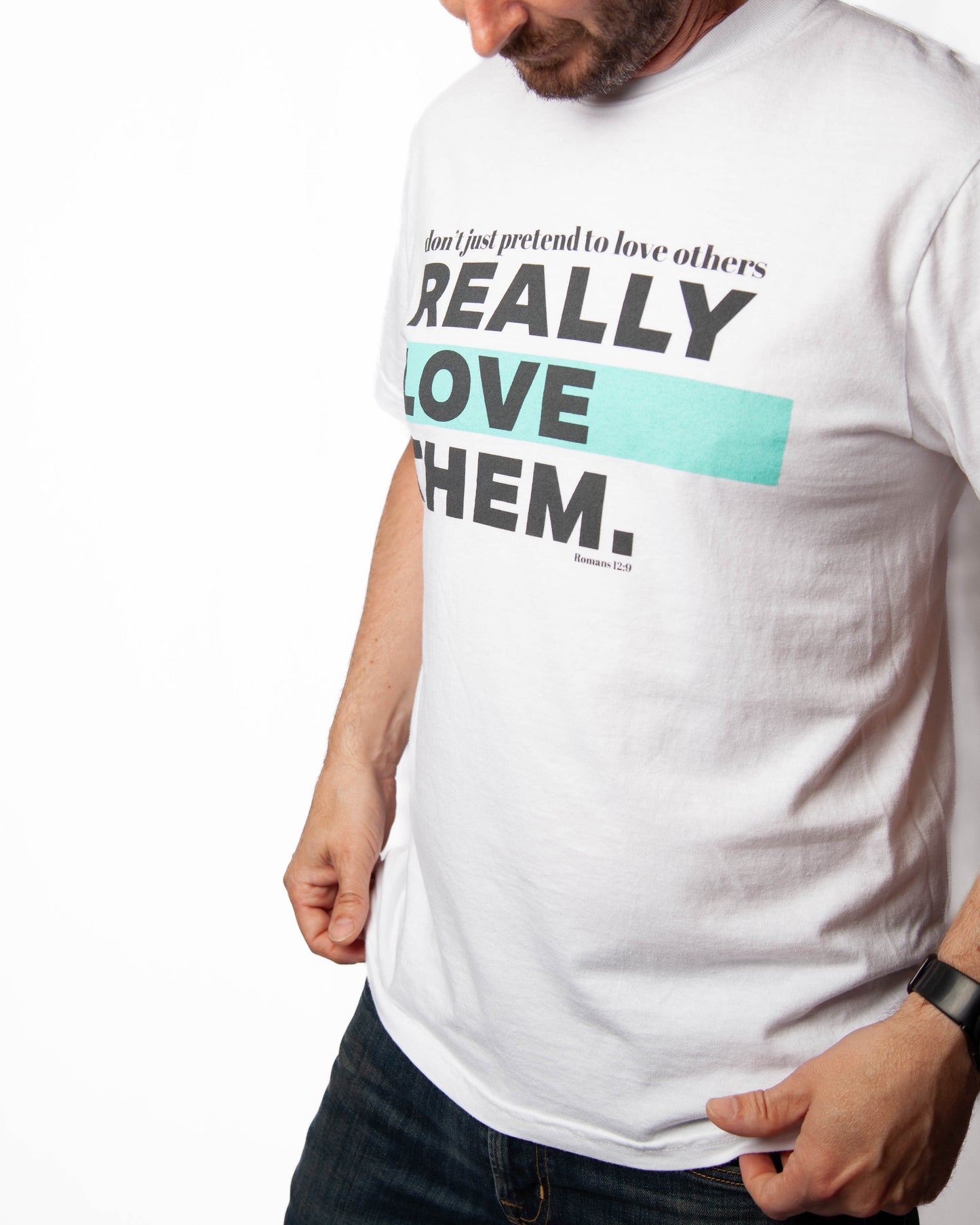 Love Them (Romans 12:9) Tee - White